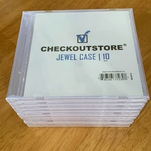 🎁10 Pack New Sealed CLEAR CD Jewel Cases Standard CD DVD Games Movies